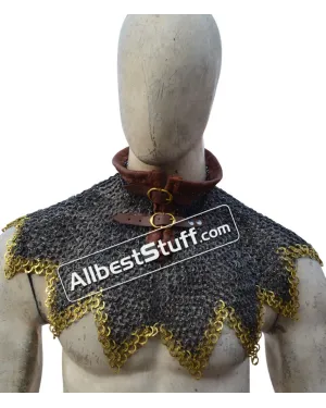 Stainless Steel Maille Collar Zig Zag Design Rust Proof Flat Riveted